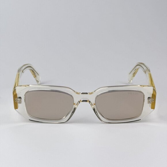 Prada PR17WS 19X30N BRAND NEW Sunglasses Transparent Internal Rectangle Unisex - Picture 2 of 7